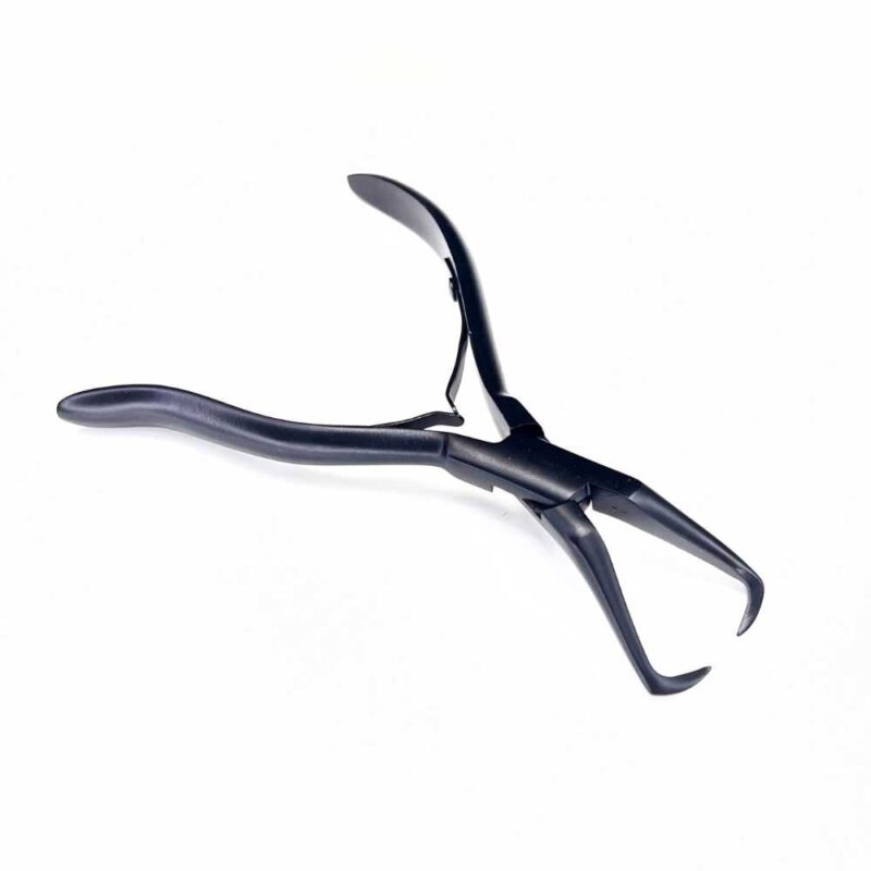 Bead Opener Pliers Tool for Hair Extensions Black Stainless Steel
