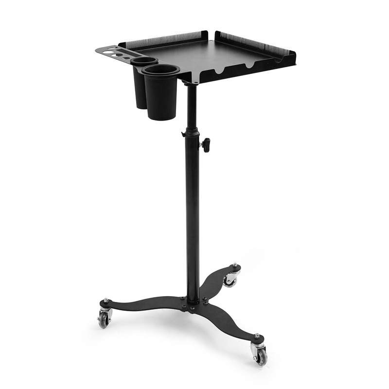 stainless steel hair extension trolley cart and strand holder