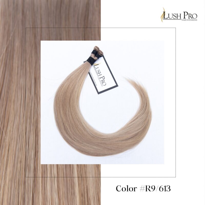 Lush Pro genius micro weft hair extensions color #R9-613