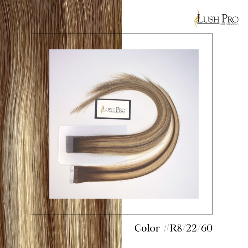 Tape In hair extensions color #R8-22-60