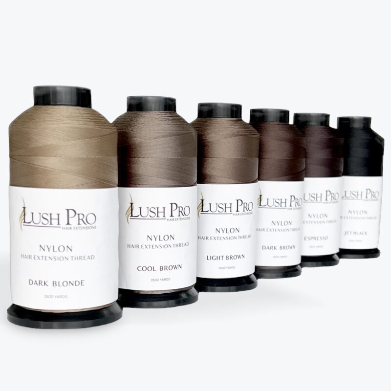 nylon weaving thread for hair extensions in a variety of colors