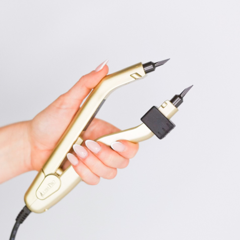 2mm pointed micro tip hot fusion tool for precise keratin tip and micro bonds application